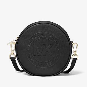 Michael Kors Fulton Small Logo Debossed Leather Canteen Crossbody Bag
